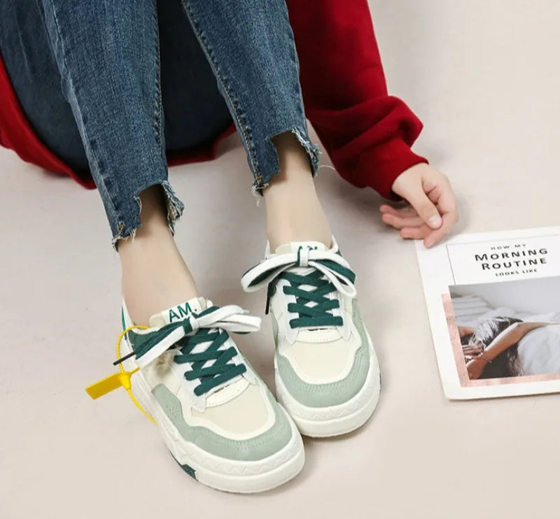 2025 New Women Shoes High Quality Original All-match Platform Casual Sneakers Trends Sweet American Fashion Student Boards Shoes