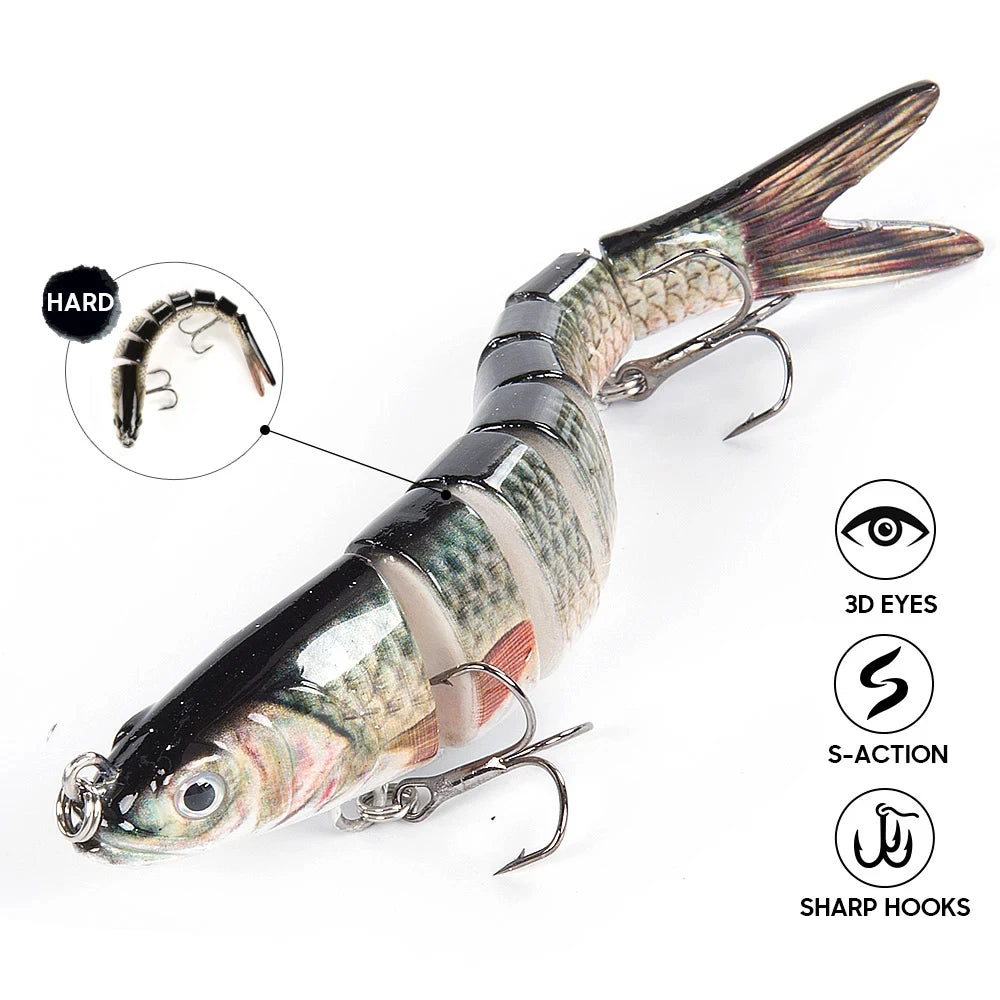 Fishing Lures Multi Jointed Swimbait Crank Bait Slow Sinking Bionic Artificial Bait Freshwater Saltwater Trout Bass Fishing Acce
