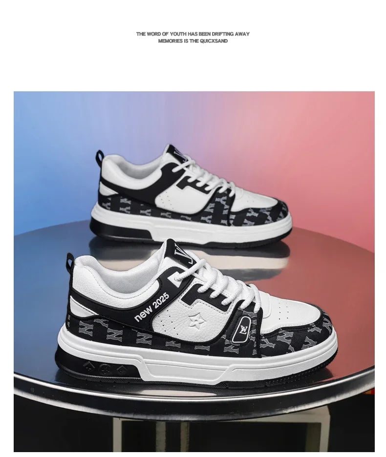 Men's Shoes, Spring 2025 New Printed German Training Board Shoes, Versatile, Niche, High-end, Sports and Leisure Shoes