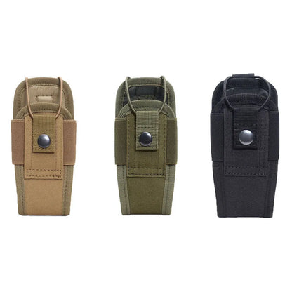 Hoyoo outdoor tactical walkie talkie case MOLLE accessory package multifunctional walkie talkie external protective cover camouf