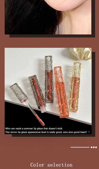 Mirror Lip Gloss Lip Gloss Lip Moisturizing Liquid Lipstick Waterproof Long-lasting Brightening And Non Fading Lip Gloss