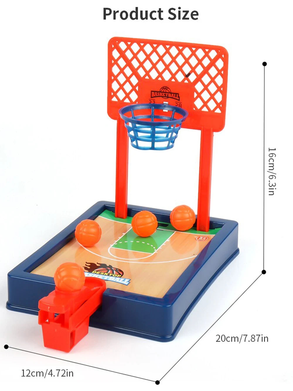 Basketball Game.Mini Desktop Tabletop Portable Travel Or Office Game Set for Indoor Or Outdoor. Fun Sports Novelty Toy Or Gift