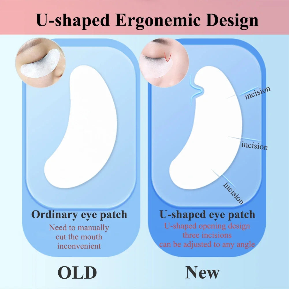 100pairs Eye Patches Eyelash Extension under Eyelashes Fake Lashes Stickers Lash Extension Supplies Patches for Building Eyelid