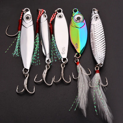 5pcs/lot Wobbler lures 3g/10g/15g Metal Vib Fishing Lure set Sinking Hard Metal VIB Sea Fishing Lures Artificial Pesca Bait