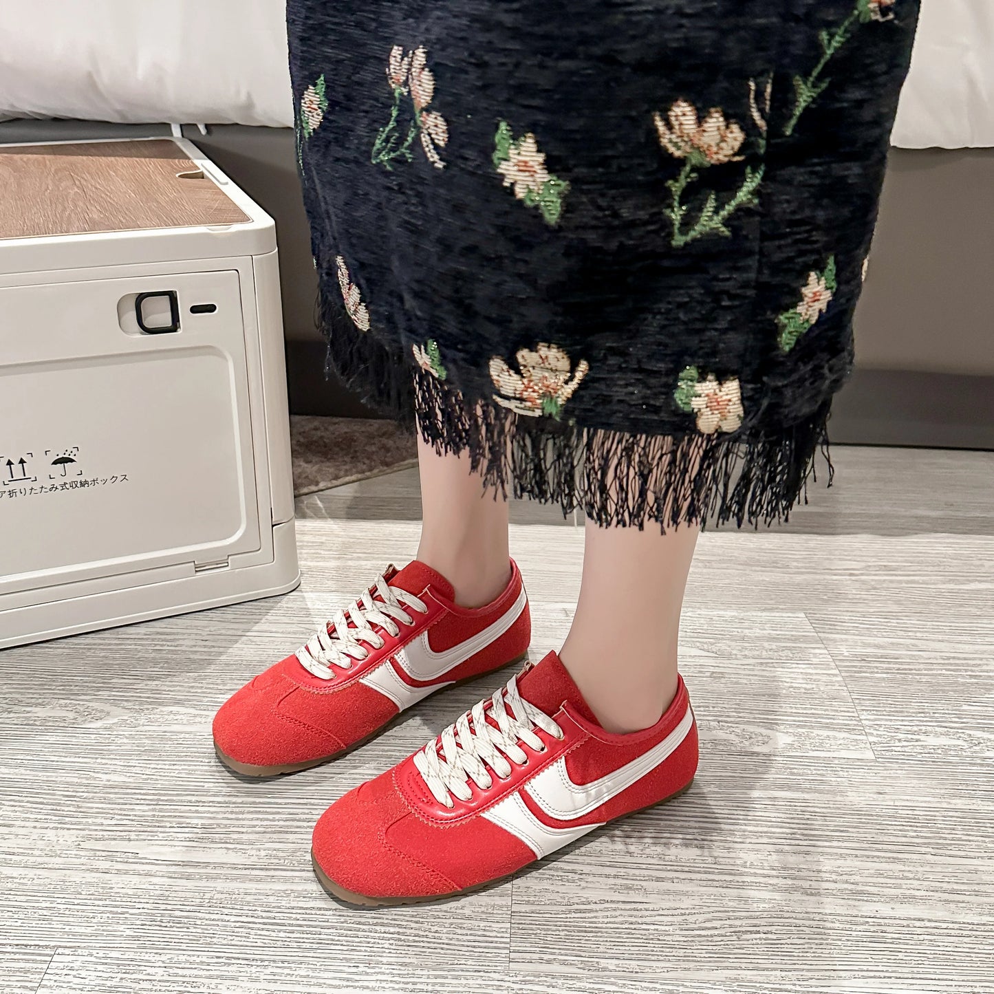 Shoes for Women 2025 Spring Autumn New Genuine Leather Ladies Moral Training Vulcanized shoes Retro Casual Flat Women's Sneakers