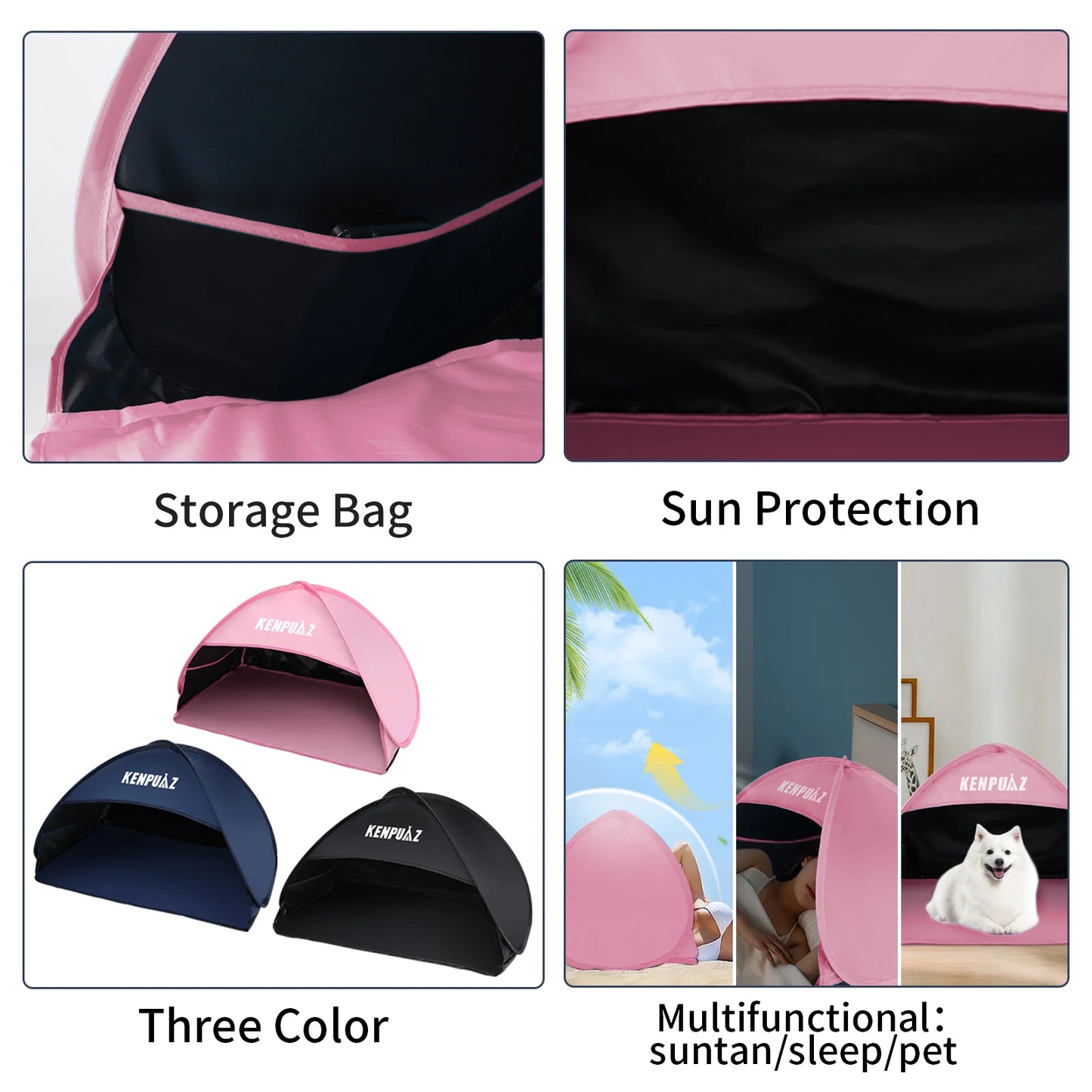 Hot Sale Tents Portable Easy Fold Indoor Outdoor Put Up Sleep Camping Waterproof Head Sunshade Shade Light Tent On Bed
