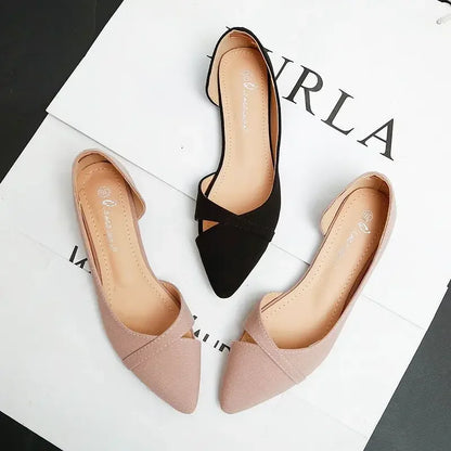 أحدث الأحذية النسائية العصرية ذات المقدمة المدببة، أحذية مسطحة للنساء، عرض عصري مميز، ماركة أصلية فاخرة، تخفيضات رخيصة