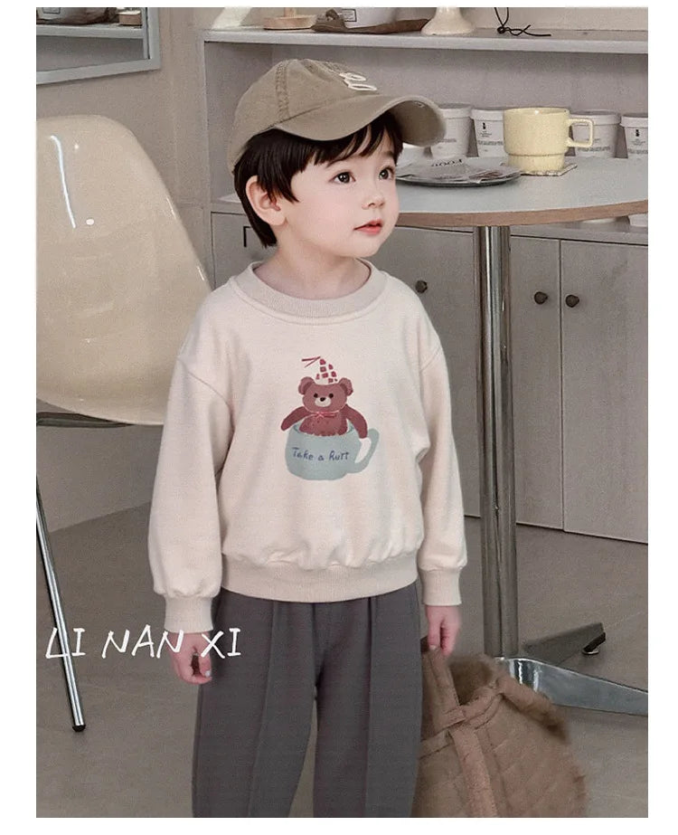 Kids Clothes Sets 2025 Autumn Winter Sport Suits for Boys Cartoon Sweatshirts+pants Tracksuits for Girls Toddler Outfits Sets