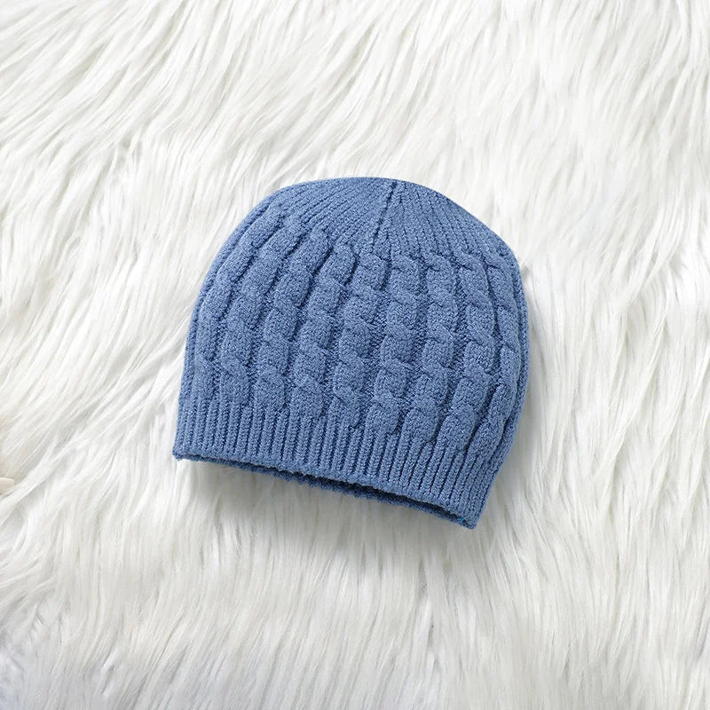 Kids Clothes Set 0-9M Autumn Winter Blue Casual Outerwear Newborn Infant Boys Long Sleeve Sweaters Pullovers+Pants Toddler Suits