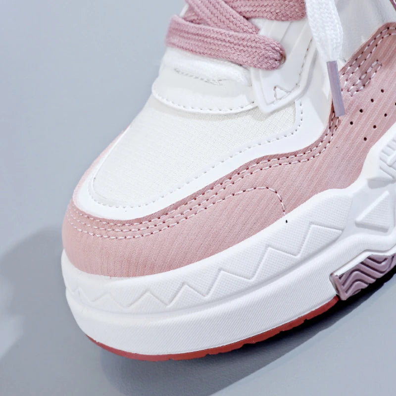 Women's Shoes Platform Sneakers Autumn New White Shoes Fashion Non Slip Casual Shoe Breathable Lace-up Women Vulcanized Shoes