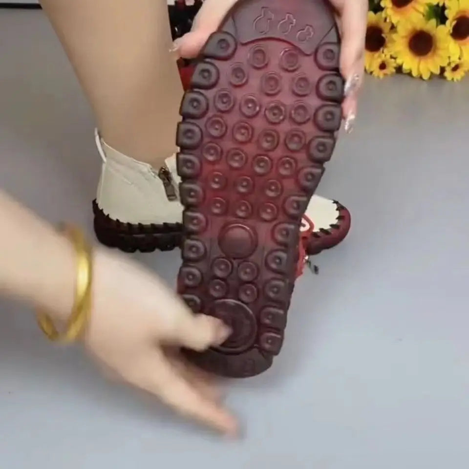 2025 Women's Flat Shoes New Orthopedic Loafers Woman Moccasins Stitched Slip On Ballet Flats For Women Nurse Shoes Medical