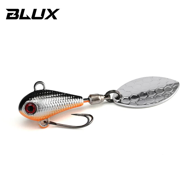 BLUX SPINTAIL Fishing Lure 4.5g 7g 11g Mag Tail Spinner Shad Metal Vib Casting Shore Jig Bait Copper Blade Spoon Freshwater Bass