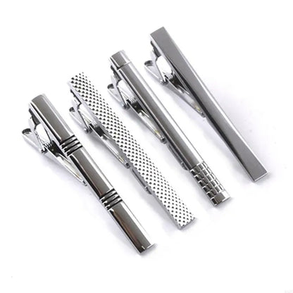 A52E Pack of 8 Stylish Tie Fasteners Men Tie Clip Set for Men Enhances Your Professional Images with These Simple Accessories