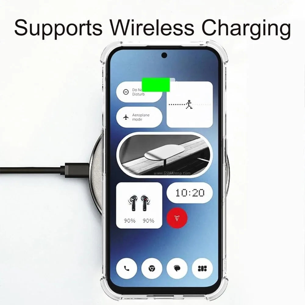 Transparent TPU Case for Nothing Phone 2a Plus Nothing Phone 3A Pro Protective Cover Four Corners Shockproof Bumper Coque Fundas