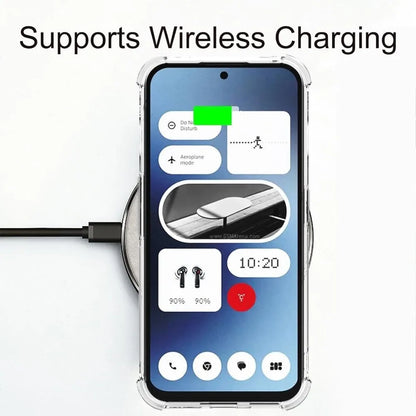 Transparent TPU Case for Nothing Phone 2a Plus Nothing Phone 3A Pro Protective Cover Four Corners Shockproof Bumper Coque Fundas