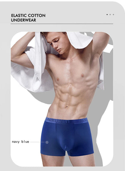 Men Panties Male Underpants Man Pack Shorts Boxers Underwear Slip Homme Calzoncillos Bamboo Hole U Convex Pouch Large Size 6XL