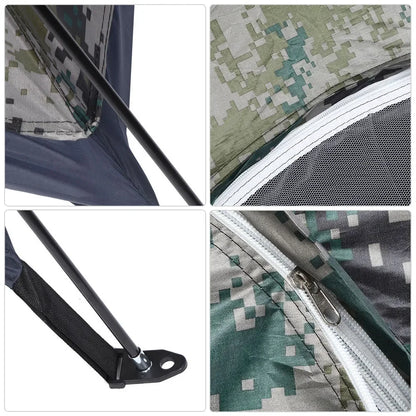 Camping Tent Fishing Tent Leisure Tent Outdoor Single Person Leisure Windproof Tent for Camping Fishing Climbing Camouflage