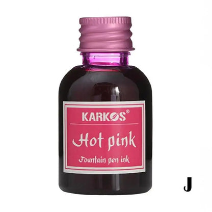 1 Bottle Pure Colorful 20/30ml Fountain Pen Ink Refilling Ink Stationery School High Quality Calligraphy Writing Fountain Ink