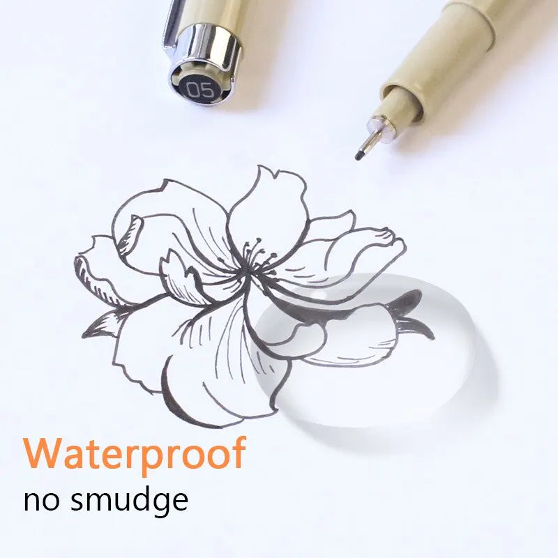 3pcs Manga Markers Needle Pen Art Hand-painted Hook Line Pen Sketch Pens Stationery Set Art School Supplies Art Sakura Pen New