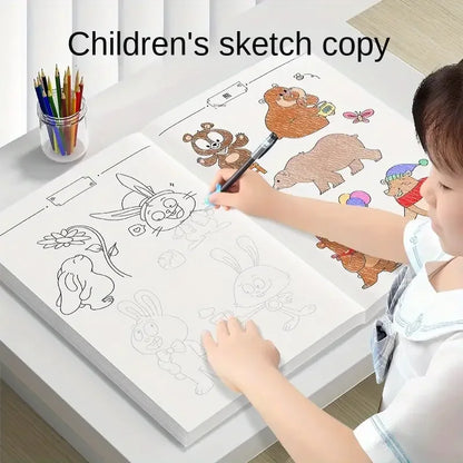 Children Drawing Line Tracing Book Toddler Pen Writing Control Practice Manual Cartoon Sketch Montessori Coloring Book Kids Toy