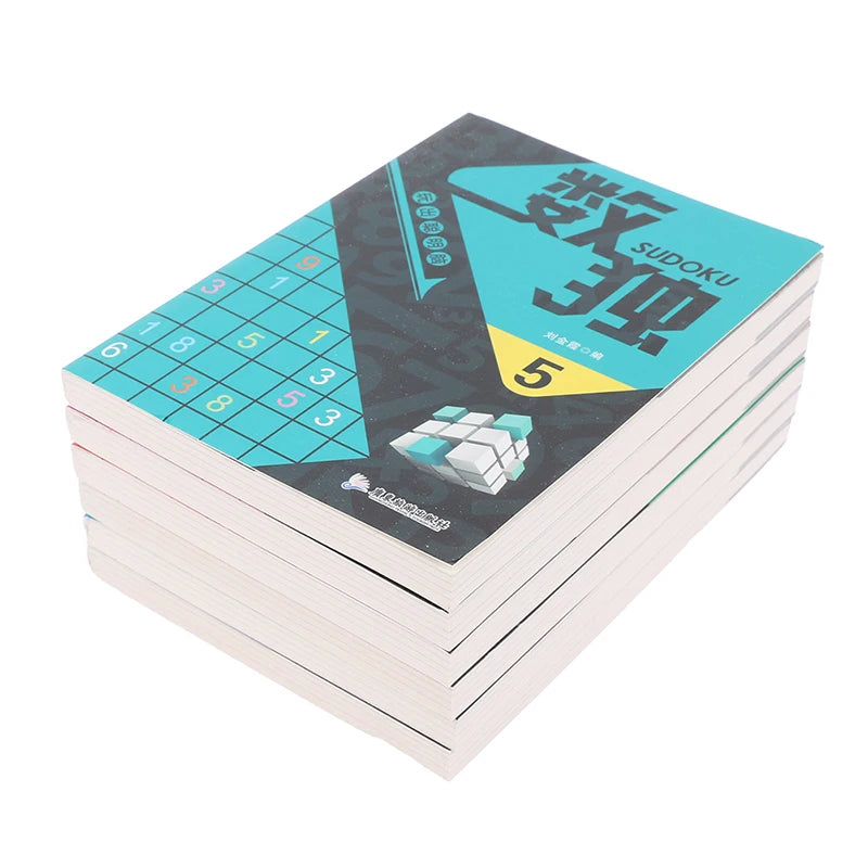 6 Books/Set Sudoku Thinking Game Book Children Play Smart Brain Number Placement Book Pocket Books