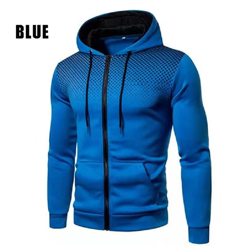 Autumn and Winter Casual Jacket for Men All Elite Wrestling Zipper Hoodie with Pocket Printing Sweater Sportwear