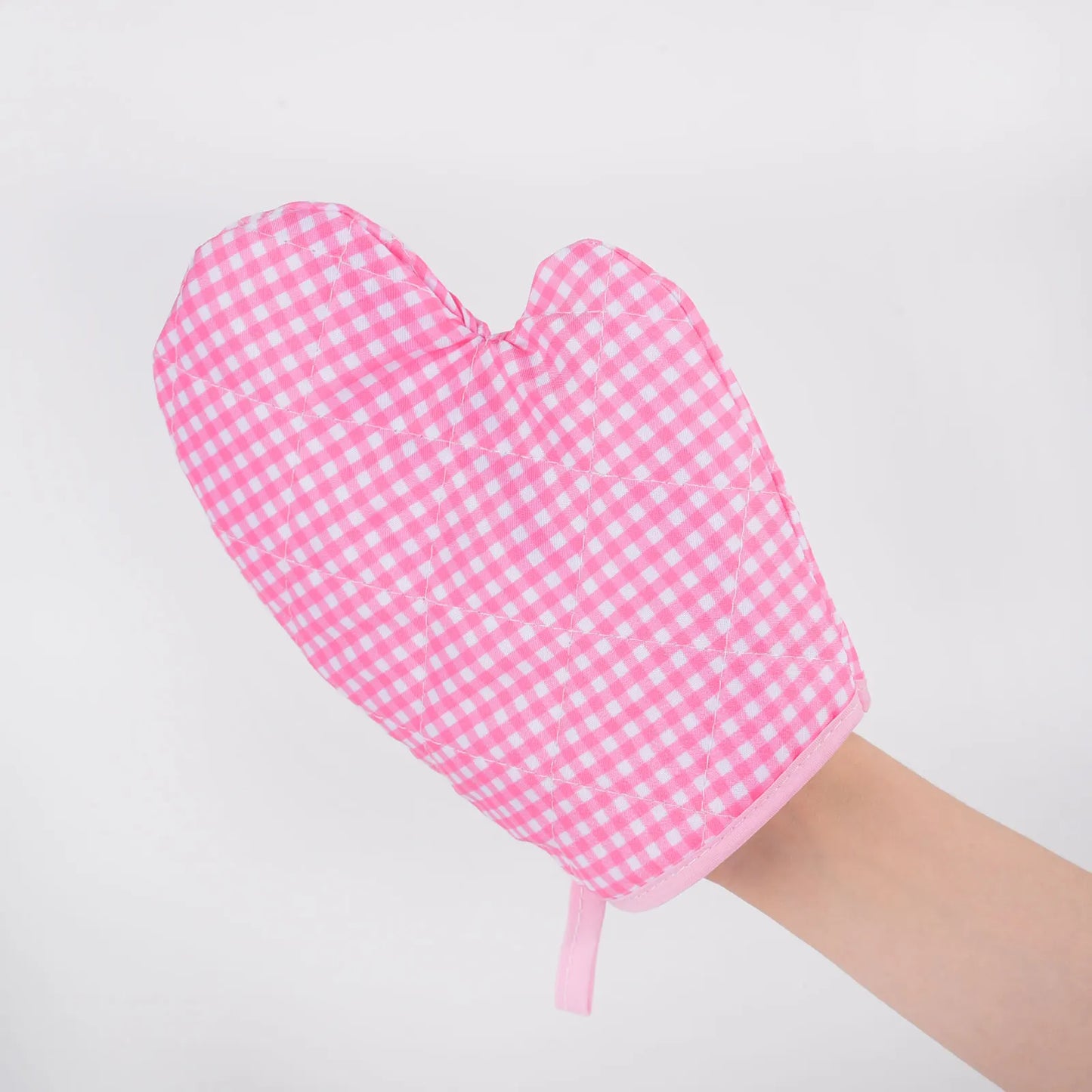 Play The Role Of A Family Dress Up In The Kitchen  Cook Set  Baked Checkered Apron  Toy