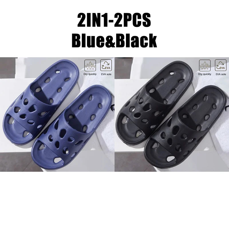 نعال حمام منزلية خفيفة الوزن مقاومة للماء للشاطئ نعال غير قابلة للانزلاق للسباحة والحمامات والأحذية المائية