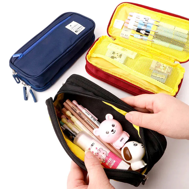4 Layers Pencil Case Large Capacity Kawaii Pen pouch Stationery Organizer Pencil Bag School Supplies