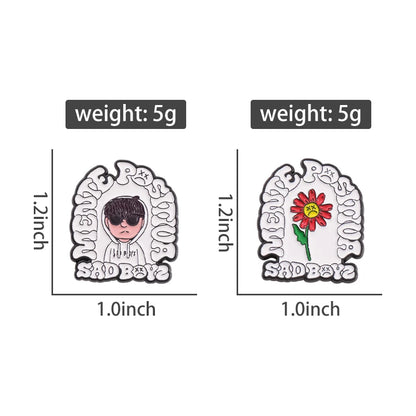 Retro Mexican Metal Hat Clip Pins Enamel Pins Cartoon Sloth Boy Baseball Cap Golf Cap Hat Badge Accessories Fashion Jewelry Gift