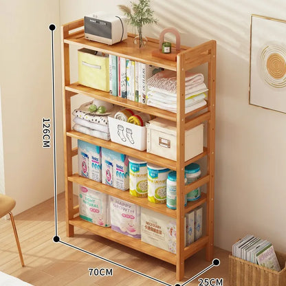 Kitchen shelf, floor standing multi-layer product collection, household pot seasoning shelf, fruit and vegetable bowl and dish s