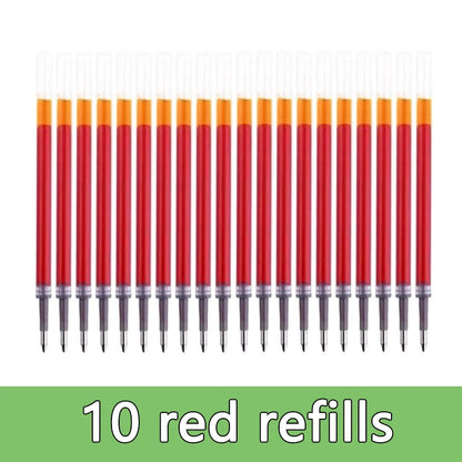 Gel pens Set Black Blue Red Refill Gel Pen Bullet Tip 0.5mm School & office Supplies Stationery kawaii accessories stationery