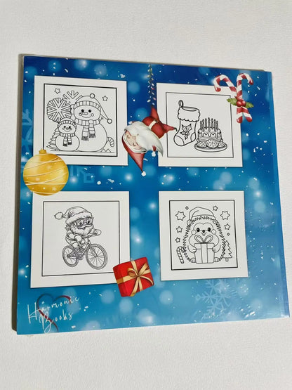 Cute Family Warm Color Graffiti Book, Children's and Preschool Puzzle Drawing Book