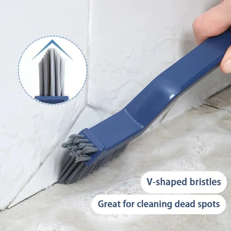 Bathroom Long Handled Brush Floor Brush Bathroom Sink Bathtub Ceramic Tile Hard Bristled Brush Cleaning Floor Seam Brush