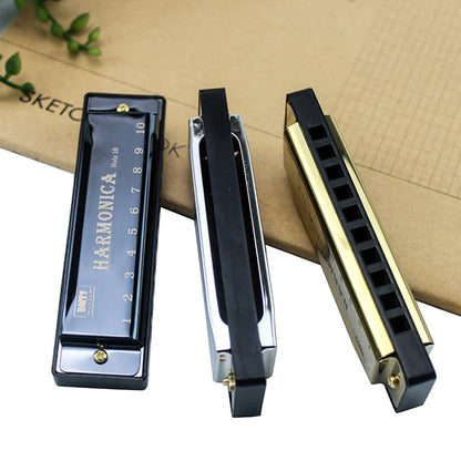 Harmonica Key of C 10 Hole Chromatic Harmonica C with Case for Beginner Gift with Case