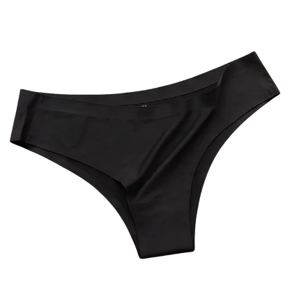 New 4PCS/Set Seamless Panties Women Sexy Underwear Ice Silk Underpants Low Waist G-string Female Soft Solid Ultra-thin Briefs