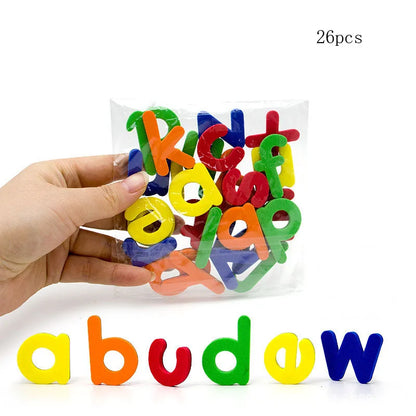 Magnetic Letters Numbers Alphabet ABC 123 Fridge Magnets Plastic Educational Preschool Learning Toy Set Uppercase Lowercase Math