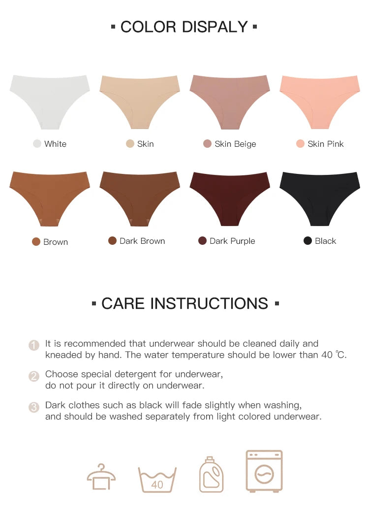 Hot Sale High Quality Seamless Panties Ladies Sexy Underwear Daily Briefs Panty Invisible No Trace Panties For Women 0908-1