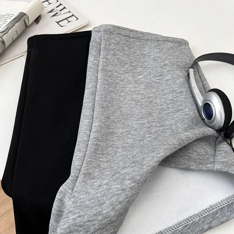 Summer basic solid color versatile shorts for women casual and elegant high-waisted slimming straight shorts