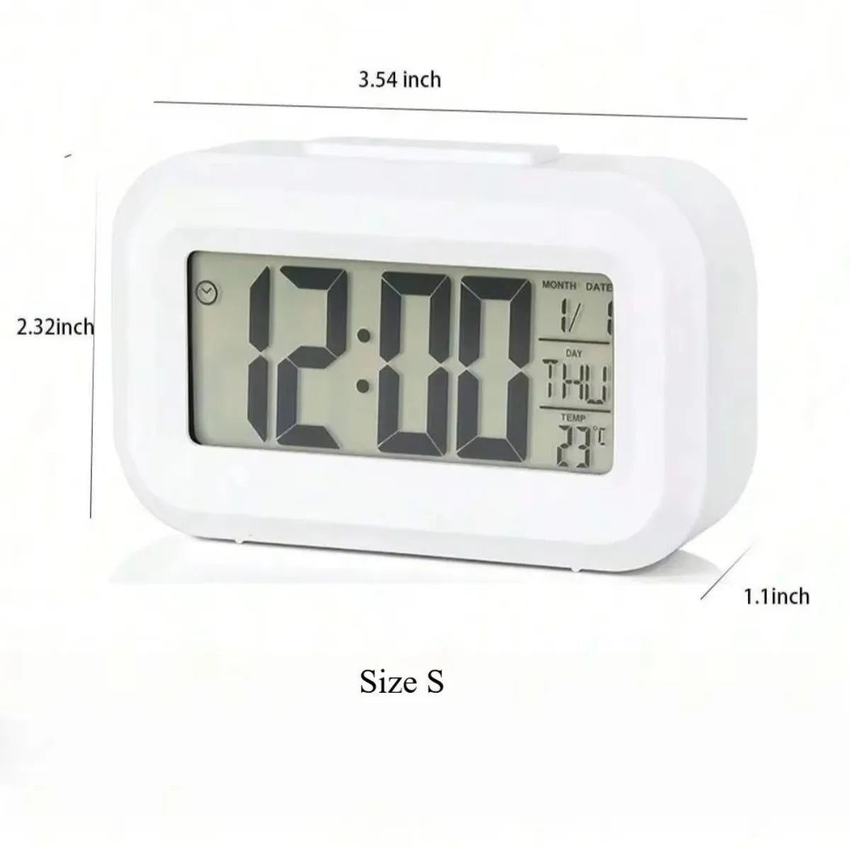 Small/Larger LED Digital Alarm Clock Backlight Snooze Mute Calendar Desktop Electronic Backlight Table Desktop Clocks