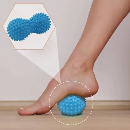 1Pc Peanut Massage Spiky Ball Training Grip Muscle Pain Stress Foot Massager Relaxation Roller Myofascial Balls for Plantar Fasc