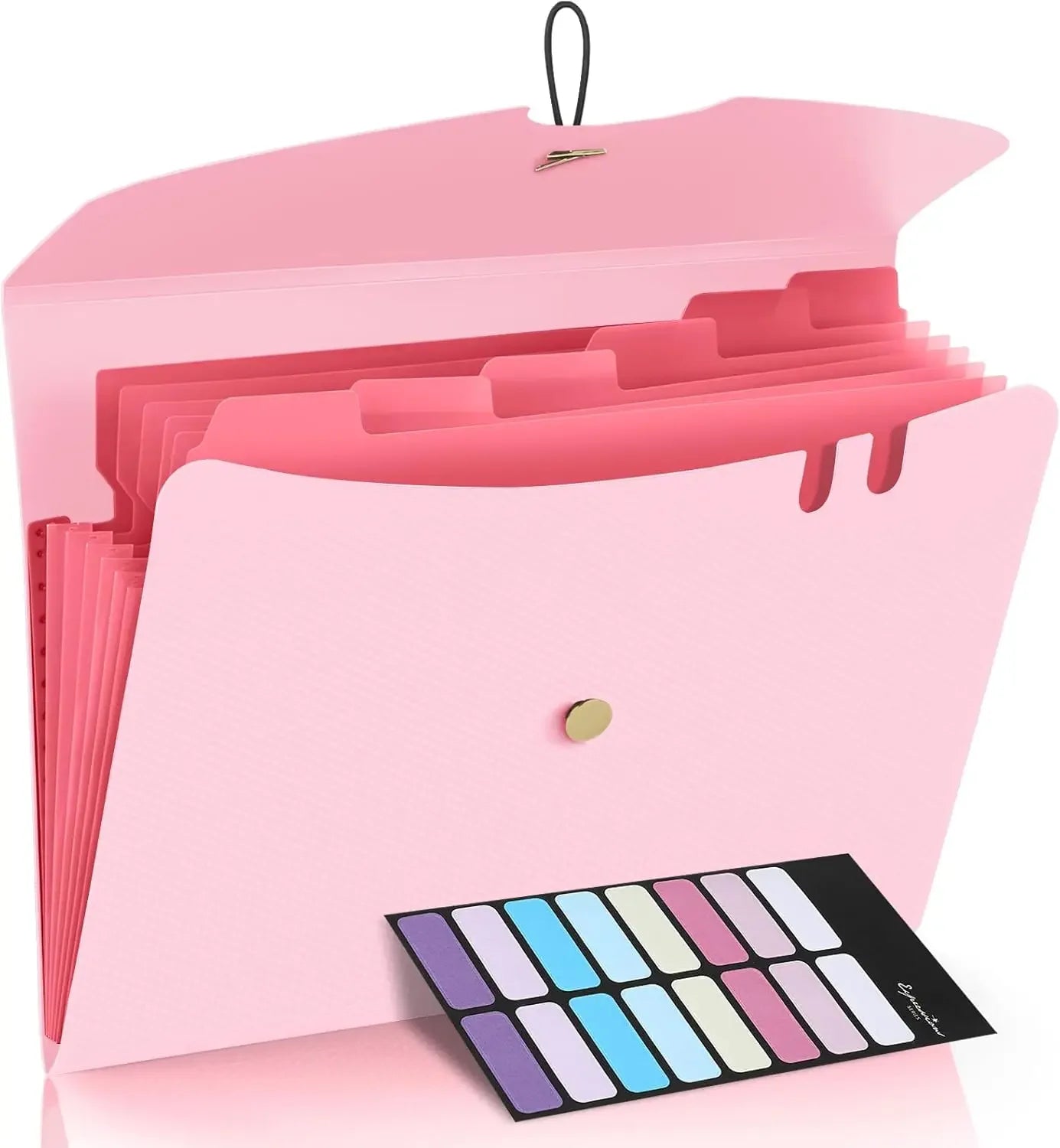 Expanding File Folder,5 Pocket Folders for Documents,Portable Paper Organizer for School Office Supplies,A4 Size