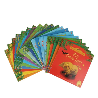 20 Books/set 15x15cm Usborne Farmyard Tales Series Children Baby Famous Farm Story English Picture Book Parent Child Reading