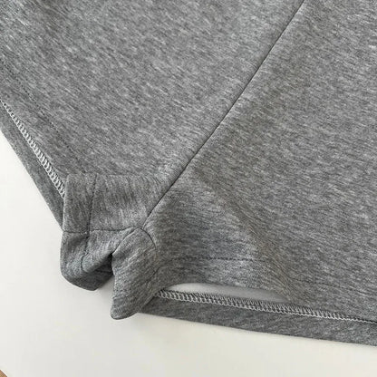 Summer basic solid color versatile shorts for women casual and elegant high-waisted slimming straight shorts