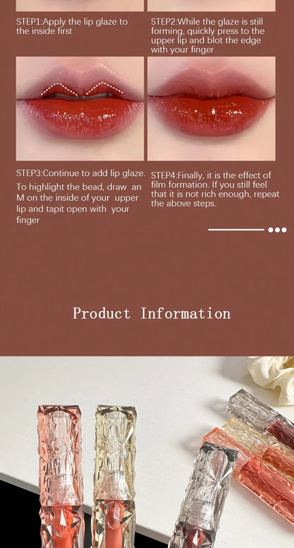 Mirror Lip Gloss Lip Gloss Lip Moisturizing Liquid Lipstick Waterproof Long-lasting Brightening And Non Fading Lip Gloss