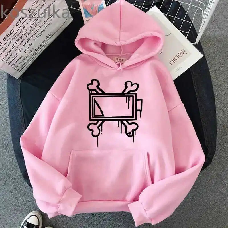 New men's and women's autumn and winter fleece hoodie  Murder Drones print foreign trade leisure sports hoodie trendy men's Y2K
