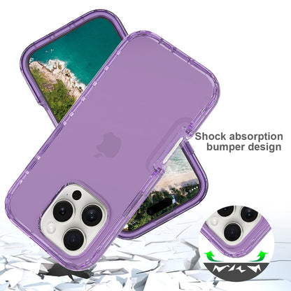 Full Coverage Case for iPhone 16 Pro Max iPhone16 16Plus 16Pro Funda Transparent TPU/PC 360 Degree Armor Shockproof Phone Cover