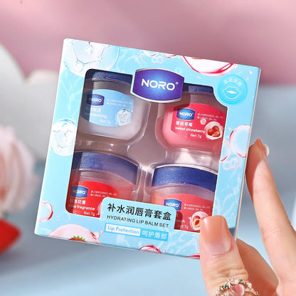 8pcs Moisturizing Lip Balm Sets Lipstick Makeup Natural Plant Base Moisturizer Lip Balm Anti-Cracking Lips Skin Care