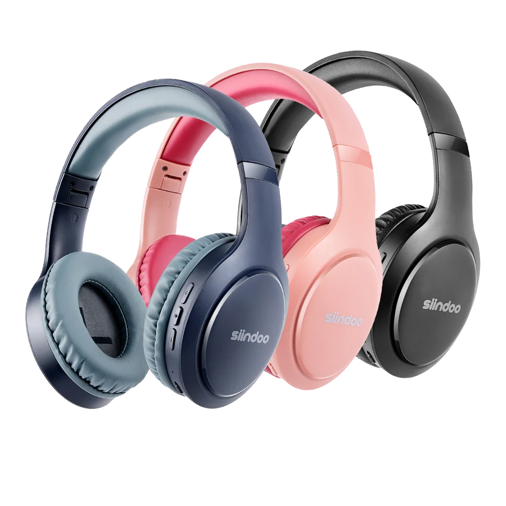 Siindoo Wireless Bluetooth Headphones 3 Colors Foldable Stereo Earphones Super Bass Noise Canceling Mic Headset JH-919 For TV PC