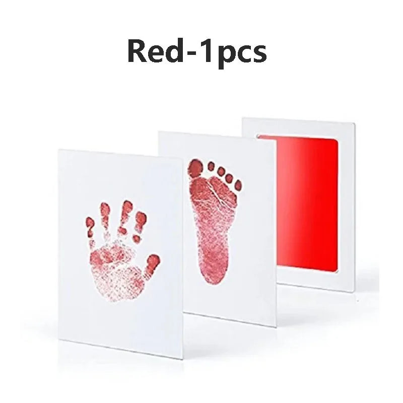 Baby Care Non-Toxic Baby Handprint Footprint Imprint Kit Baby Souvenirs Newborn Footprint Ink Pad for Newborn Baby Gifts